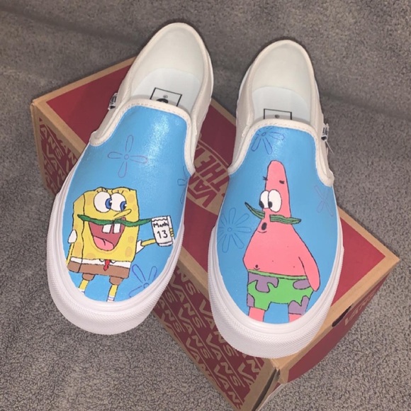 Custom Spongebob Vans - Picture 1 of 2